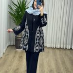 مانتو مزونی سوزن دوزی کد 2067