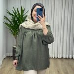 شومیز مانتویی عروسکی کد 2081