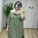 مانتو شومیزی بغل دکمه کد 2145