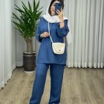 ست شومیز و شلوار بغل دکمه کد 2093