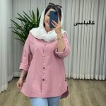 مانتو لینن بغل دکمه کد 2112