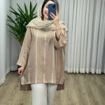 مانو شومیزی سوزن دوزی کد 2095