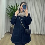 مانتو جین دو جیب کد 2098