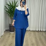 ست شومیز و شلوار بغل دکمه کد 2101