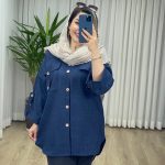 مانتو شومیزی آستین پاگن کد 2137