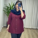 مانتو شومیزی لینن کد 2142