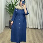 مانتو بلند کمر گت کتیبه کد 2144