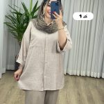 مانتو شومیزی لینن زارا کد 2276