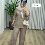 ست مانتو شلوار گازوییلی کد 2176