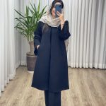 مانتو بلند کتان لمه کد 2263