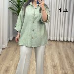 مانتو شومیزی لینن زارا کد 2283