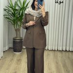 ست کت و شلوار مزونی بزیاق کد 2295
