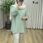 مانتو شومیزی لینن زارا کد 2340