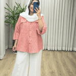 شومیز مانتویی لینن زارا کد 2357