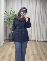 بارانی آستر دار کتان زارا کد 2366 - تصویر 3