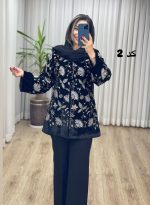 کت مخمل سوزن دوزی کد 2370 - تصویر 2