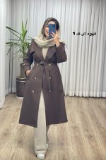 بارانی بلند آستر دار 6 دکمه کد 2374