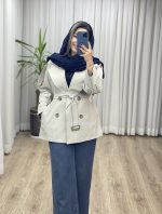 بارانی آستردار کد 2377 - تصویر 2